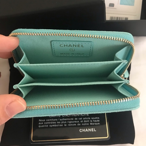 BNIB 19C Tiffany Blue Zippy Coin purse/Card Holder - Picture 3 of 8